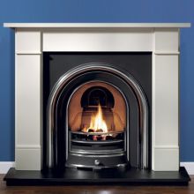 Henley Marble Fireplace with Jubilee Cast Iron Arch Insert